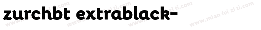 zurchbt extrablack字体转换